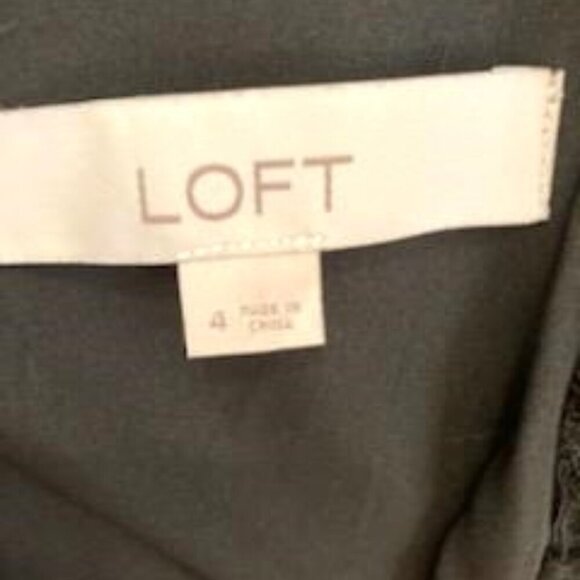 Ann Taylor Loft Sleeveless Black Lace Dress Sz 4 Y2K HOCO Flirty Baby Doll - Picture 3 of 4